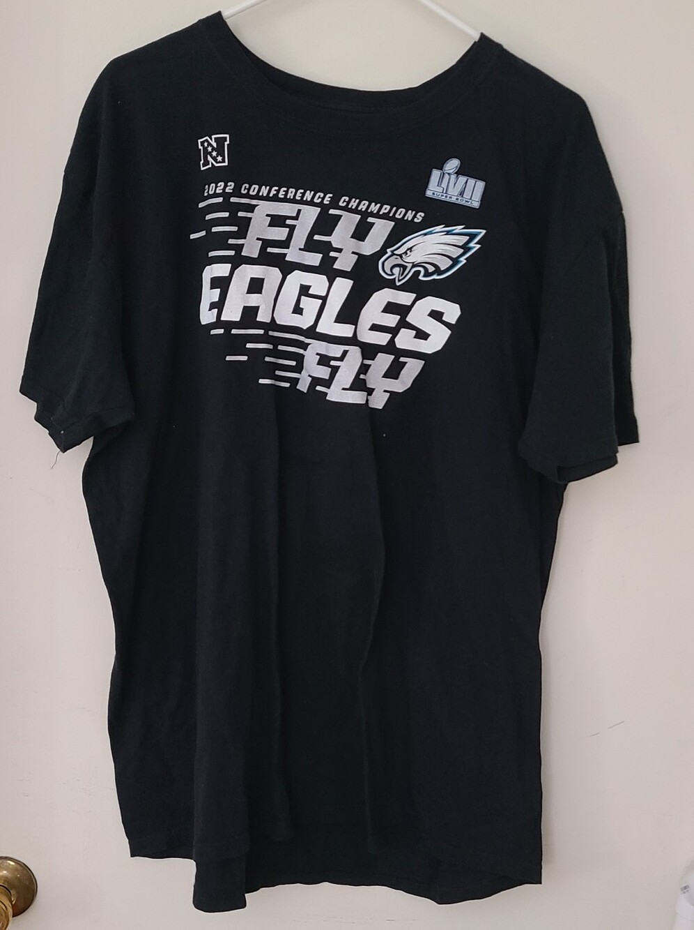 Fanatics Black Philadelphia Eagles 2022 NFC Champions Fly Eagles Fly 2XL T-Shirt